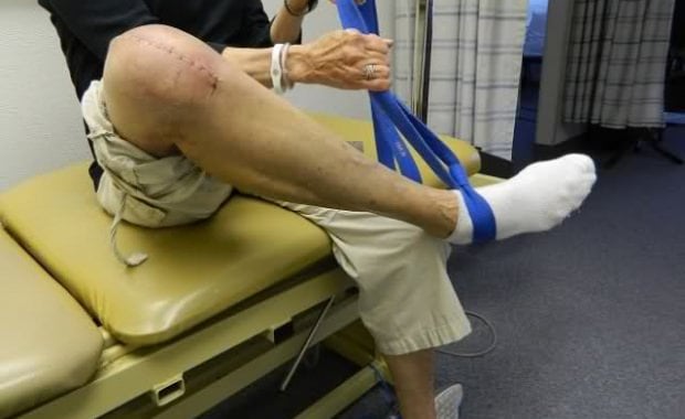 What is the standard recovery time following partial knee replacement surgery?